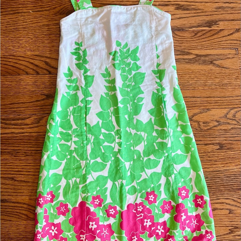 Lilly Pulitzer Pink and Green Floral Dress